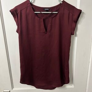 Express Women's Deep Red Blouse